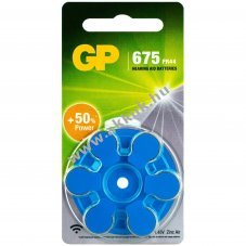 GP ZA675 cink-leveg� hall�k�sz�l�k elem 1,4V 6db/csomag