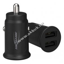 Ansmann CC212 aut�s USB-t�lt� 12-24V 12W 2USB Multisafe