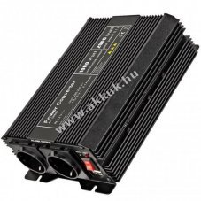 Fesz�lts�g�talak�t� 12V-230V 1000W USB 5V 2100mA ventil�toros fekete