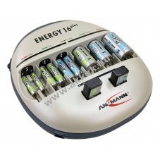 Ansmann Energy 16 plus akkumul�tort�lt� �s �pol� 1-12 AAA (mikro), 1-12 AA Mignon ceruza NiMH/NiCd