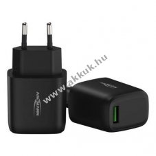 Ansmann HC118QC USB h�l�zati t�lt� 18W Quick Charge 3.0 1x USB fekete