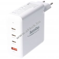 GaN 100W USB-C t�lt� 3x USB-C + 1x USB-A PD 3.0 PPS