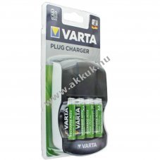 Varta csatlakoz�-t�lt� + 4db AA Mignon ceruza akku 2100mAh NiMH