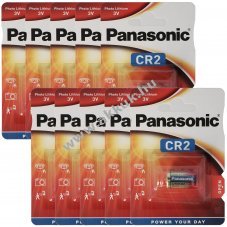 Panasonic CR2 3V 850mAh l�tium elem 10db/csomag
