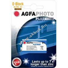 Agfaphoto E-Block 6LR61 9V hagyom�nyos elem 1db/csomag alk�li