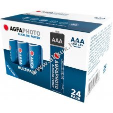 Agfaphoto AAA (LR03) 1.5V 24db/csomag hagyom�nyos elem alk�li