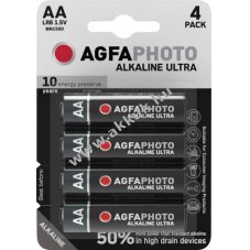 Agfaphoto alk�li elem, Mignon, AA, LR06, 1,5 V Ultra, kiskereskedelmi bubor�kcsomagol�s