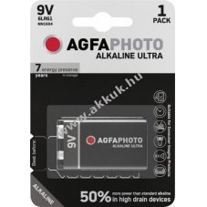 Agfaphoto E-Block 6LR61 9V hagyom�nyos elem 1db/csomag alk�li