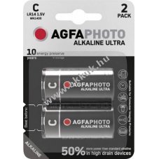 Agfaphoto C (b�bi m�ret) LR14 1.5V 2db/csomag hagyom�nyos elem alk�li