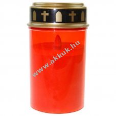 Piros LED elektronikus s�rl�mpa val�s�gh� pisl�kol� gyertyaf�nnyel