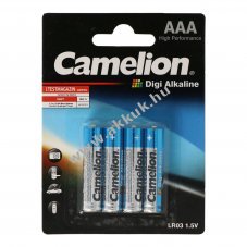 Camelion Digi Alkaline LR03 AAA (mikro) maxim�lis 1250mAh 4db/csomag elem alk�li