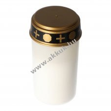 Feh�r LED s�rl�mpa �leth� pisl�kol� gyertyaf�nnyel 2xC (b�bi m�ret) elemmel