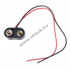 9V blokk T-forma elemtart� 150mm vezet�kkel magas min�s�g