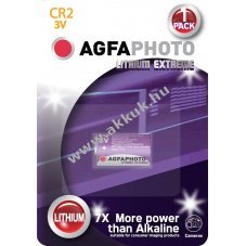 Agfaphoto CR2 3V 750mAh l�tium elem