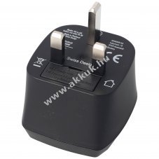 Ansmann EU to UK kompakt utaz�adapter v�d�vezet�vel