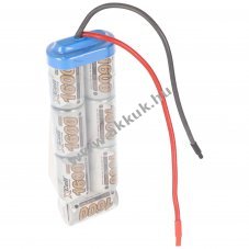 Helyettes�t� akku modell�p�t� 8,4V 1600mAh 13,44Wh csatlakoz�k�bellel NiMH