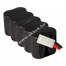 12V 3000mAh akkupakk k�bellel �s Tamiya csatlakoz�val h�biztos�t�kkal NiMH