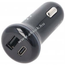 Helyettes�t� akku 12V aut�s t�lt� USB-C �s USB-A 3A