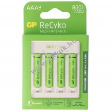 GP USB t�lt� 4db AAA 850mAh akkumul�torral