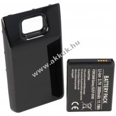 Helyettes�t� akku + fedlap SAMSUNG EB-F1A2GBU Samsung Galaxy S 2 Samsung GT-I9100 3000mAh