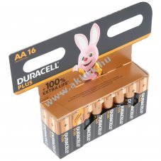 Duracell alk�li elem AA LR06 1.5V 16db/csomag