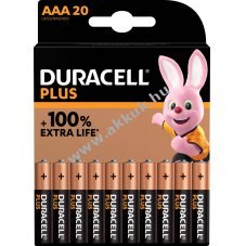 Duracell alk�li mikro elem AAA LR03 1.5V 20db/csomag