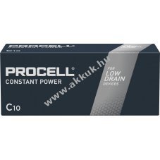Duracell Procell Constant C (b�bi m�ret) LR14 1.5V 10db/csomag elem, hagyom�nyos elem alk�li