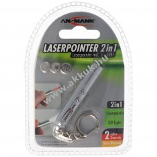 Ansmann 2in1 l�zerpointer kulcstart�val 3db/csomag LR41 gomb