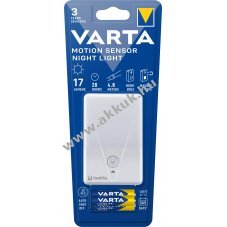 Varta LED zsebl�mpa mozg�s�rz�kel�vel 17lm 3x AAA alk�li elem csomag