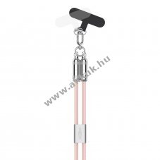 Ansmann Lanyard t�lt�k�bel USB-C Lightning 1,2m r�zsasz�n tablet kompatibilis