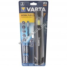 Varta Work Flex teleszk�pos munkal�mpa 4x AA Mignon ceruza elemekkel egy�tt COB LED 250lm