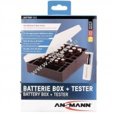 Ansmann akkumul�tor �s elem t�rol�doboz 24x AA 16x AAA 4x 9V csomag