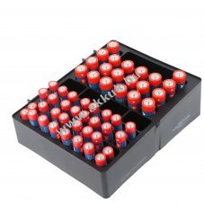 Ansmann elem t�rol�doboz 20db AA Mignon ceruza + 32db AAA (micro) Alkaline, falitart�