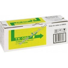 Eredeti Kyocera nyomtat� l�zertoner TK-580Y s�rga 2800 oldal