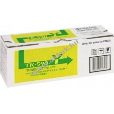 Eredeti Kyocera l�zertoner TK-590Y s�rga 6000 oldal nyomtat�