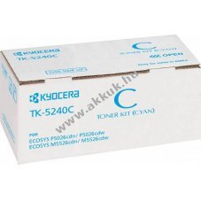 Eredeti Kyocera l�zertoner TK-5240C cyan 3000 oldal nyomtat�