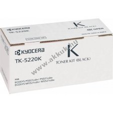 Eredeti Kyocera l�zertoner TK-5220K fekete 1200 oldal nyomtat�