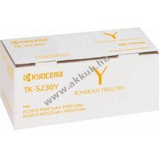 Eredeti Kyocera l�zertoner TK-5230Y s�rga 2200 oldal nyomtat�