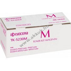 Eredeti Kyocera TK-5230M l�zertoner magenta 2200 oldal nyomtat�