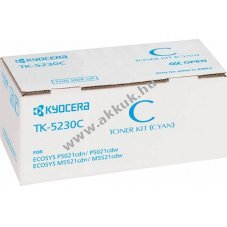Eredeti Kyocera l�zertoner TK-5230C cyan 2200 oldal nyomtat�hoz