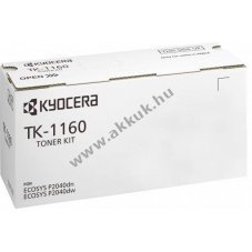 Eredeti Kyocera l�zertoner TK-1160 fekete 7200 oldal nyomtat�