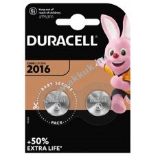 Duracell CR2016 3V 72mAh l�tium elem 2db/csomag