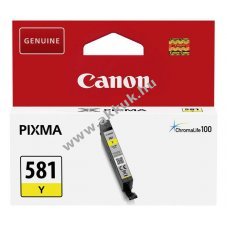 Eredeti Canon tintapatron CLI-581Y 5,6ml s�rga nyomtat�