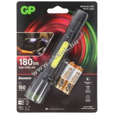 GP C33 zsebl�mpa 150lm 2x AA Mignon ceruza 1,5V elemmel IPX4 COB zoom f�kusz