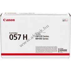 Eredeti Canon l�zertoner 057H fekete 10000 oldal nyomtat�