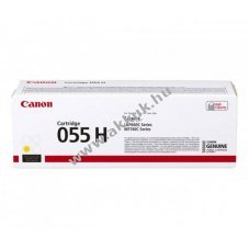 Eredeti Canon 055H l�zertoner s�rga 5900 oldal nyomtat�