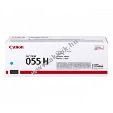Eredeti Canon l�zertoner 055H cyan 5900 oldal nyomtat�