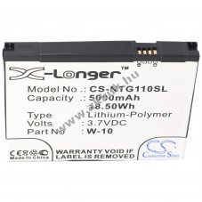 Helyettes�t� akku Netgear MR1100 M1 W-10 W-10A 308-10019-01 1ICP4/54/72-2 3,7V 5000mAh Li-Polymer