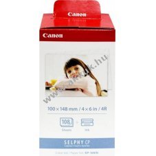 Eredeti Canon KP-108IN sz�nes tintapatron Value-Pack 3x36 fot�pap�r 10x14,8cm nyomtat�