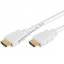 High Speed HDMI k�bel Ethernettel 5,0m feh�r HDMI A dug� - HDMI A dug�